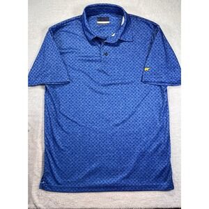 Jack Nicklaus STAYDRI Polo Shirt Mens Medium Blue Golf Performance Bear Logo